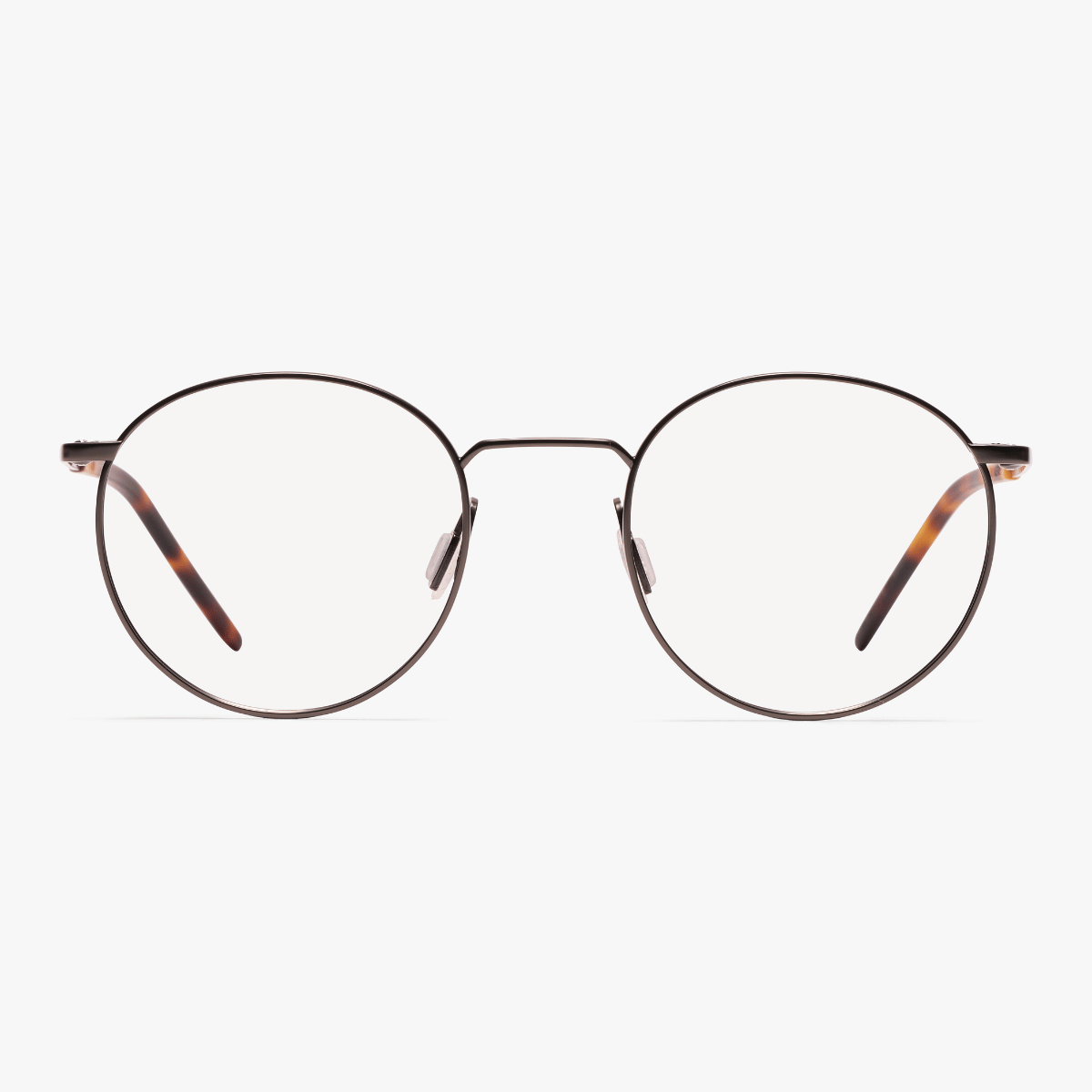 Luxreaders stylish Women's Silkeborg Gun Reading glasses. Made from Titanium in a Square shape.