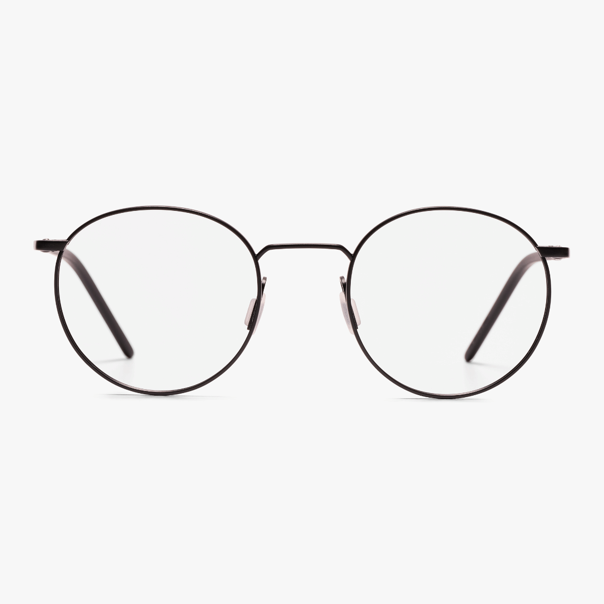 Luxreaders stylish Women's Silkeborg Black Reading glasses. Made from Titanium in a Square shape.