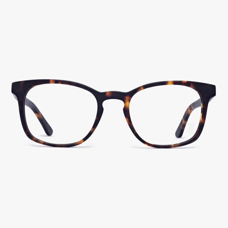 Bornholm Dark Turtle reading glasses with tortoiseshell pattern