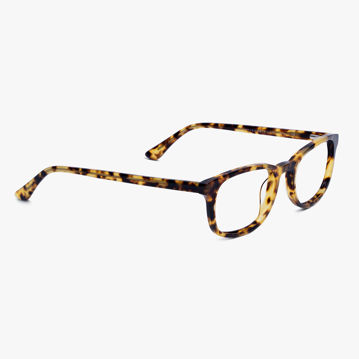 Tortoiseshell frame reading glasses with rectangular lenses