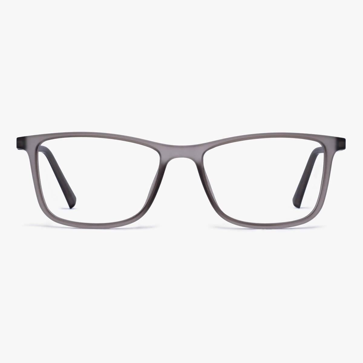 Luxreaders stylish Women's Skagen Grey Blue light glasses. Made from Rubber in a Rectangle shape.