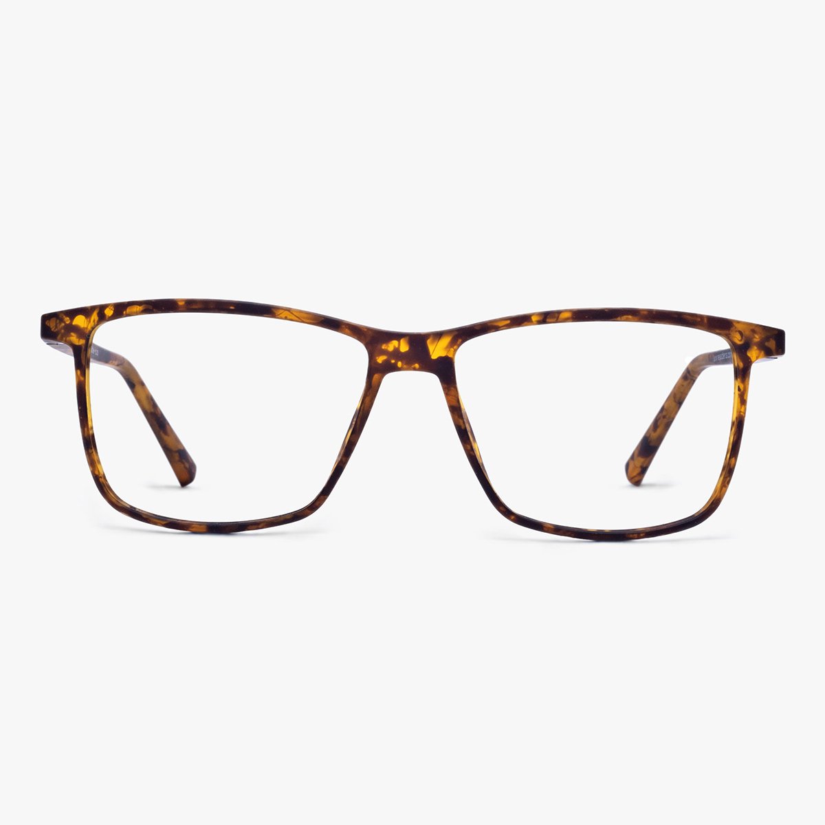 Luxreaders stylish København Light Turtle Reading glasses. Made from Rubber in a Square shape.