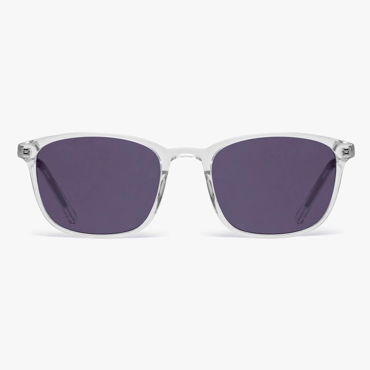 Luxreaders stylish Women's Ebeltoft Crystal White Sunglasses. Made from Acetate in a Square shape.