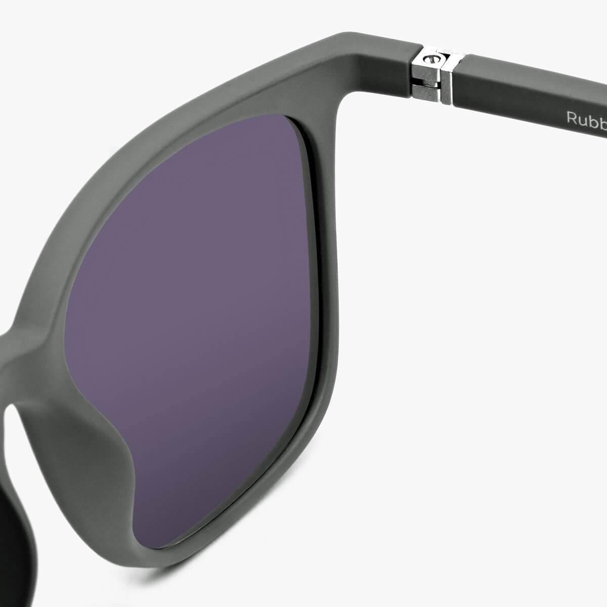 Luxreaders stylish Women's Fyn Dark Army Sunglasses. Made from Rubber in a Square shape.