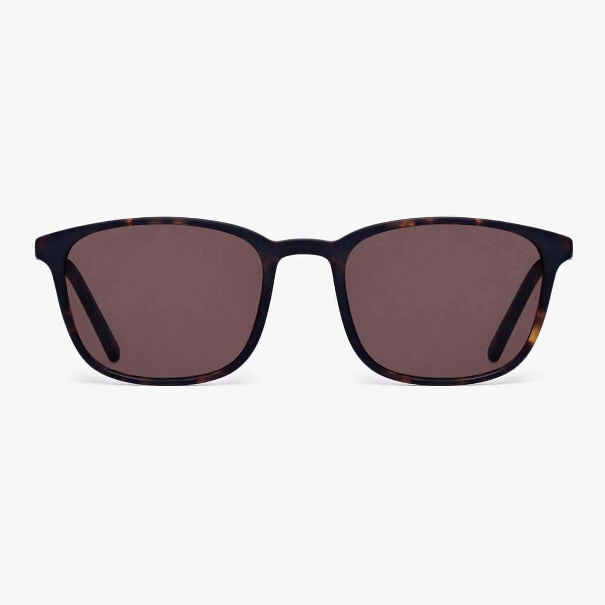 Ebeltoft Dark Turtle sunglasses with dark brown lenses and tortoise shell frames