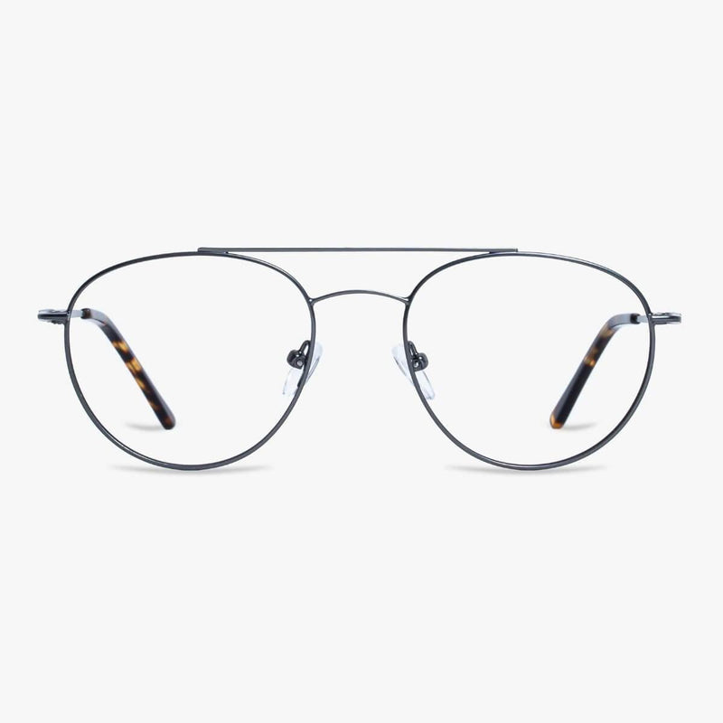 Göteborg Gun aviator-style glasses with thin metal frame