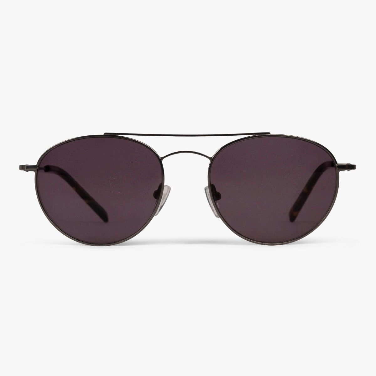Men's Göteborg Gun aviator sunglasses with dark lenses and thin metal frame
