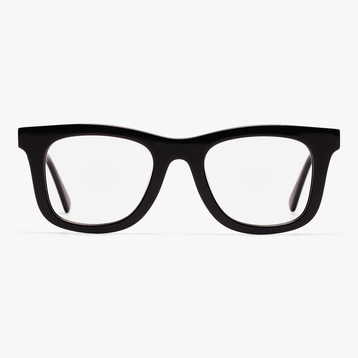 Men's Samsø black glasses with a bold rectangular frame