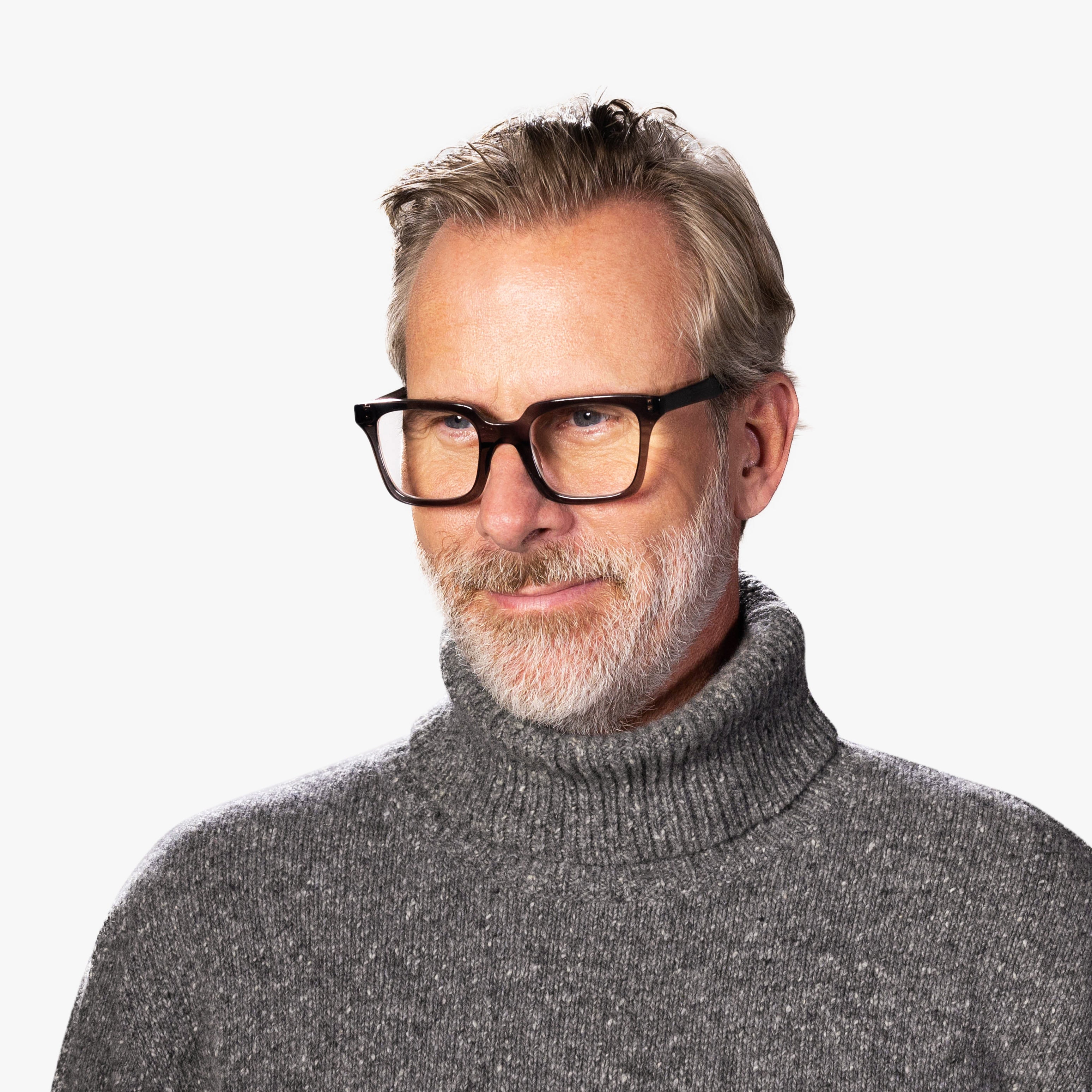 Person wearing Men's Tisvilde Crystal Grey glasses