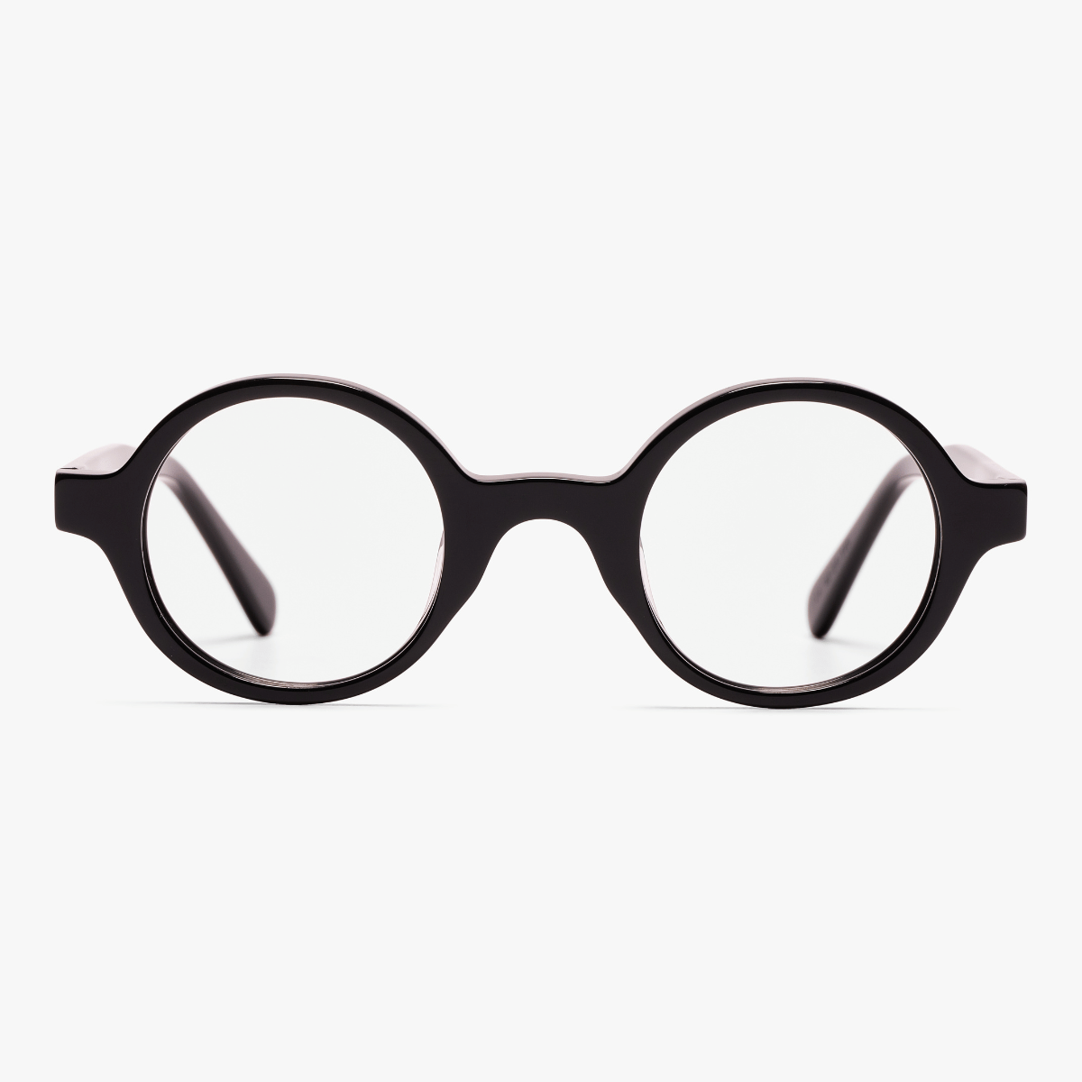Men's Tórshavn black round reading glasses