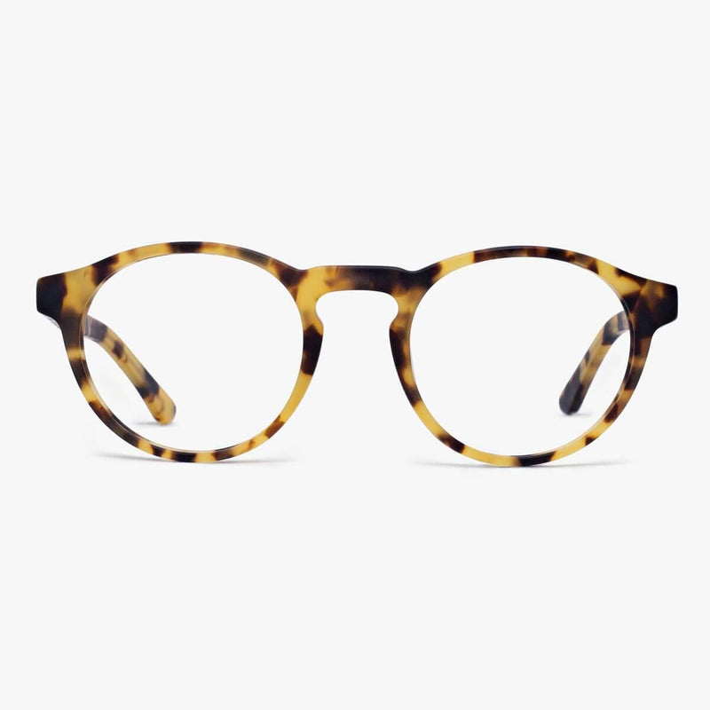 Men's Trondheim Light Turtle round tortoiseshell glasses