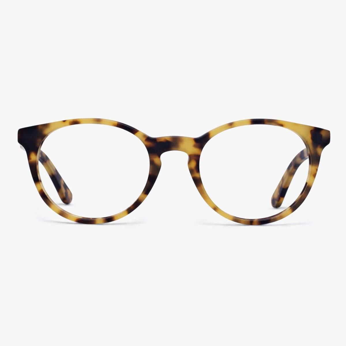 Tortoiseshell round reading glasses