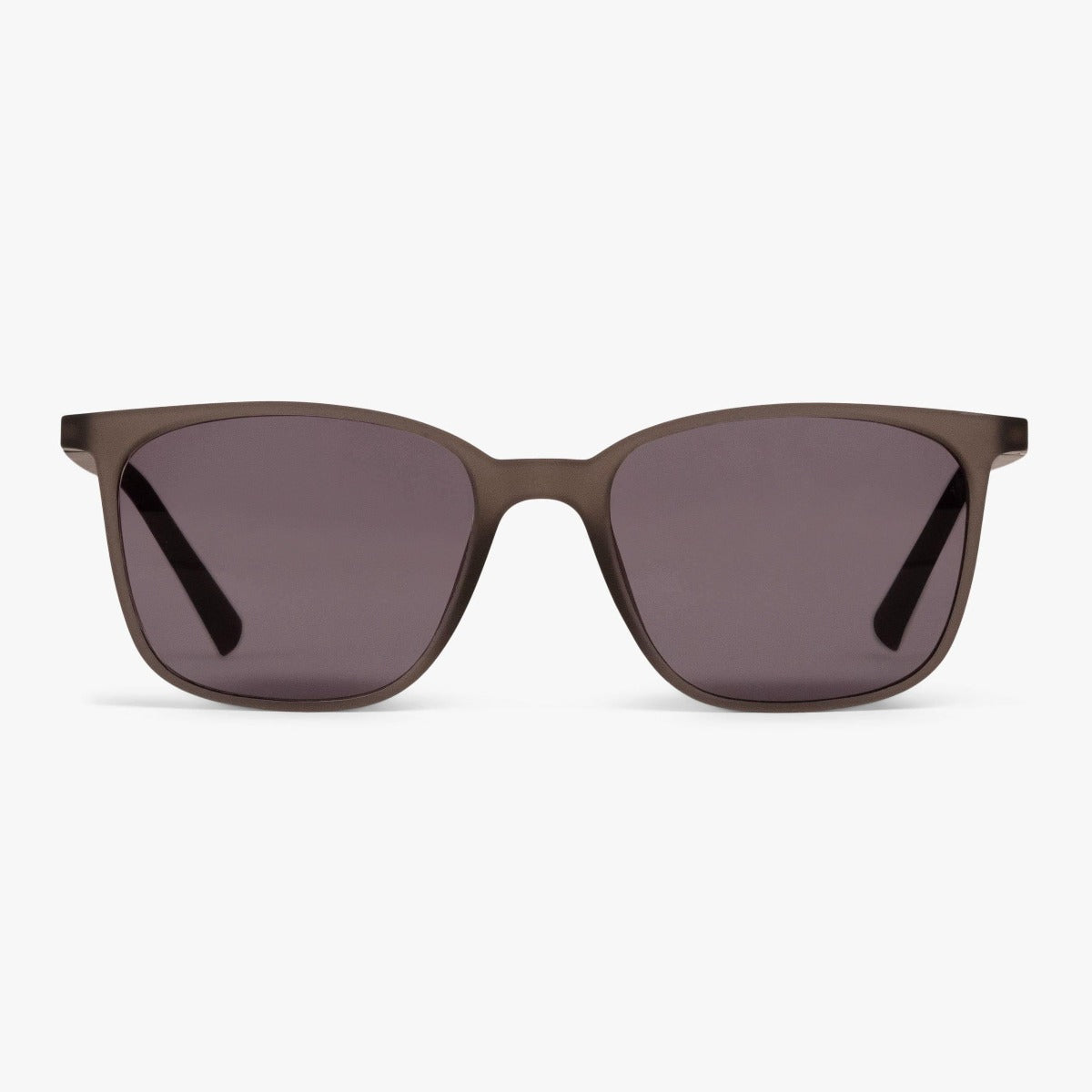 Luxreaders stylish Men's Fyn Grey Sunglasses. Made from Rubber in a Square shape.