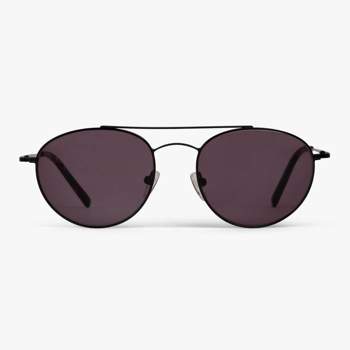 Luxreaders stylish Göteborg Black Sunglasses. Made from Stainless steel in a Round shape.