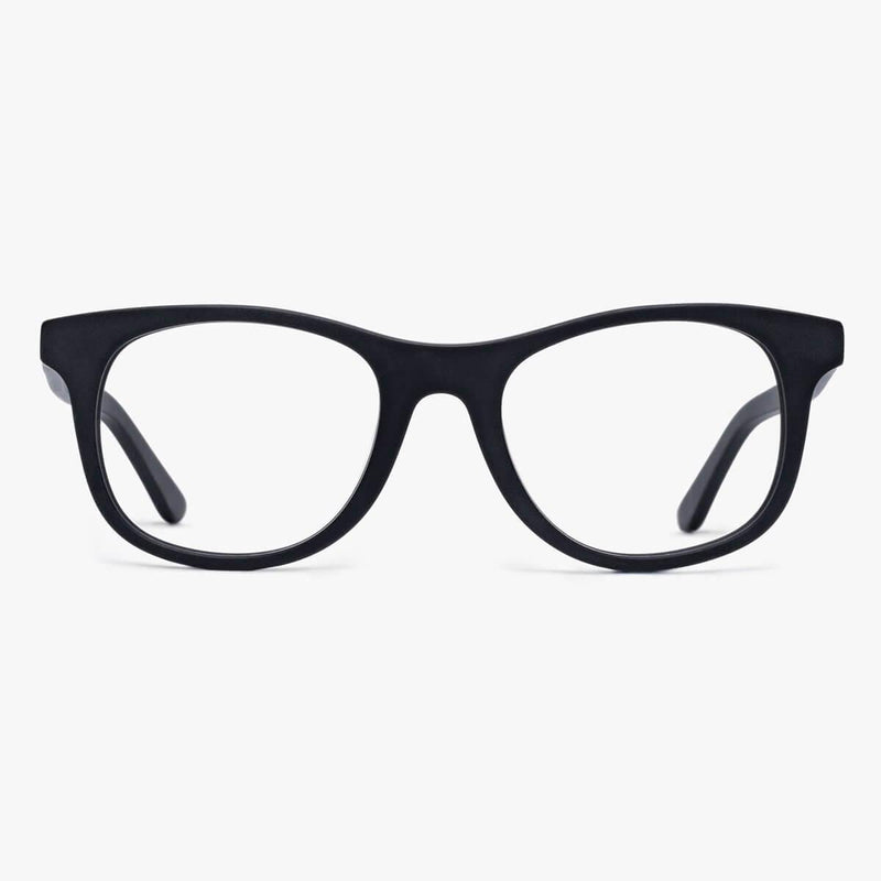 Women's Malmö Black matte round glasses