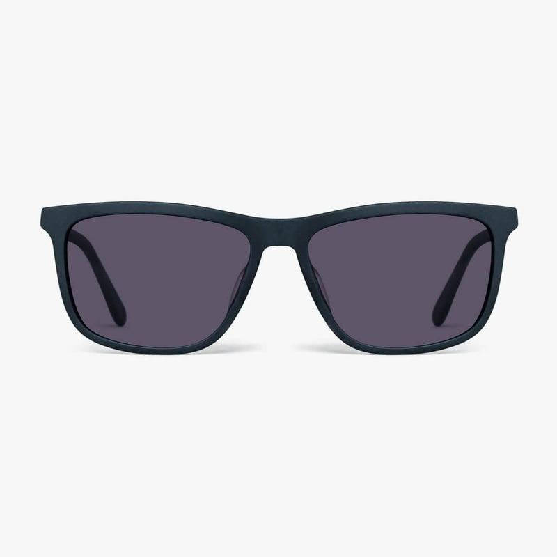 Women's Oslo Black sunglasses with rectangular black frames
