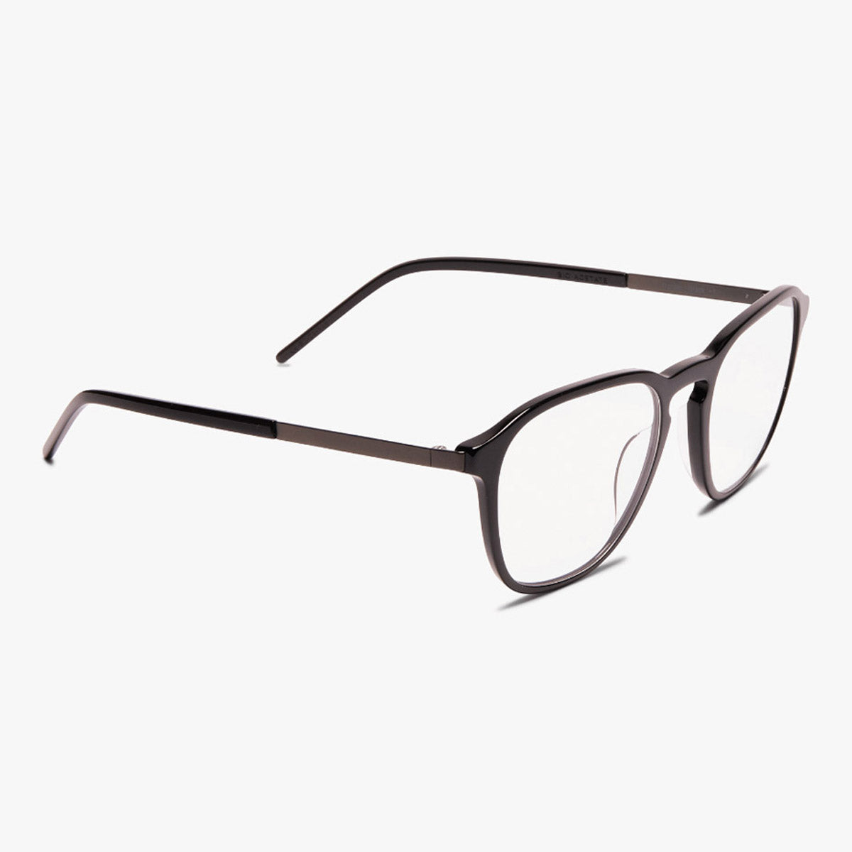 Women's Rønne black rectangular glasses with sleek frame design