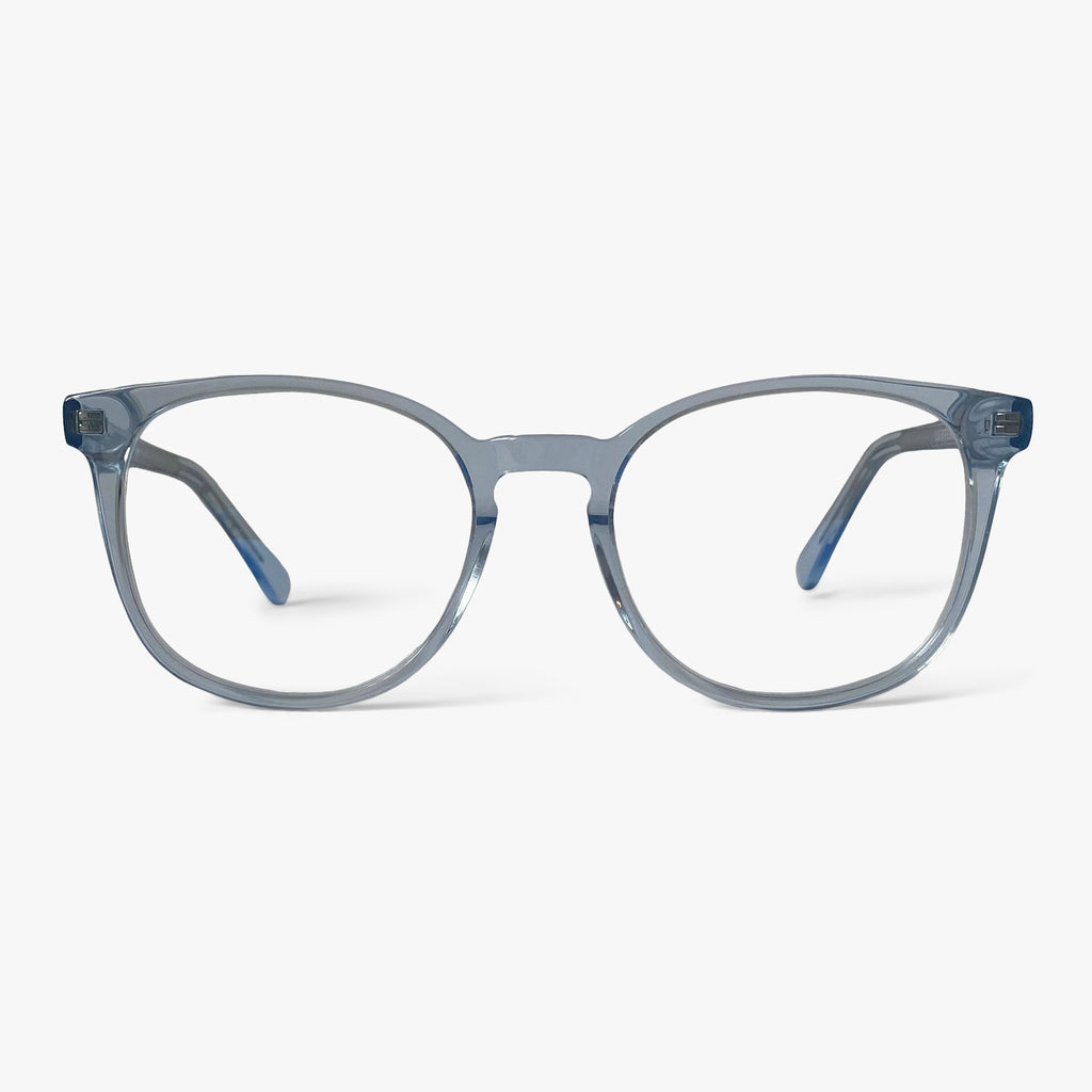 Buy Men's Landon Crystal Blue Blue light glasses - Luxreaders.com