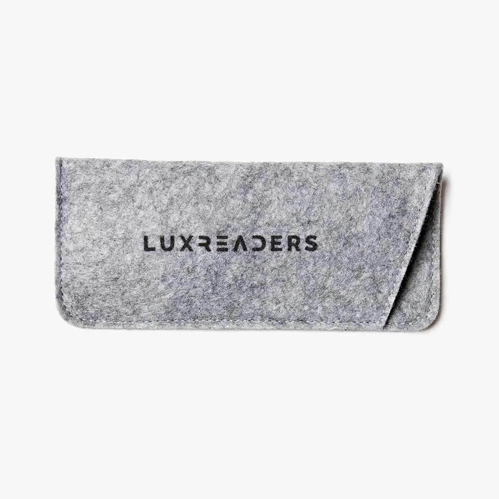 Men's Cole Crystal Grey Reading glasses - Luxreaders.com