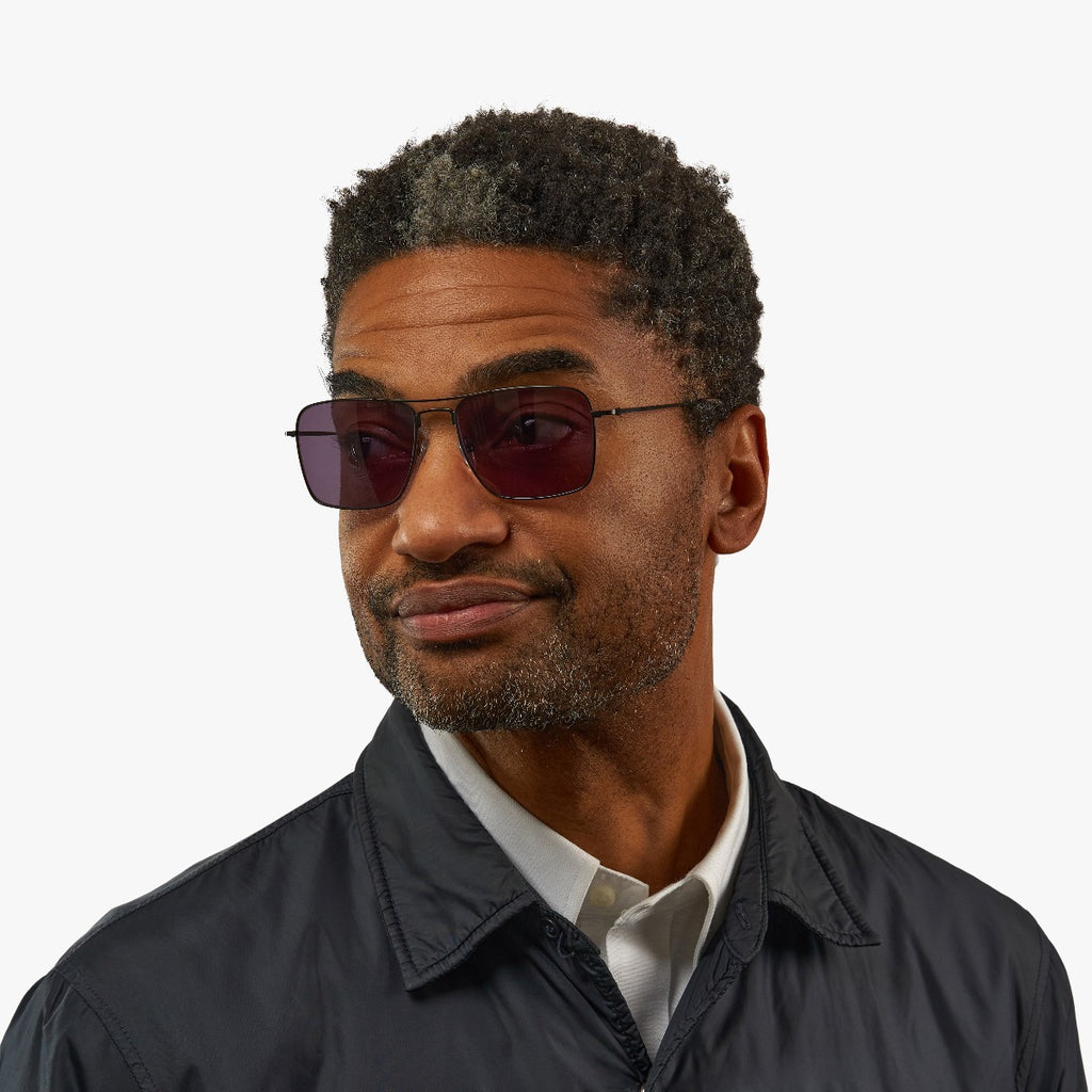 Men's Clarke Black Sunglasses - Luxreaders.com