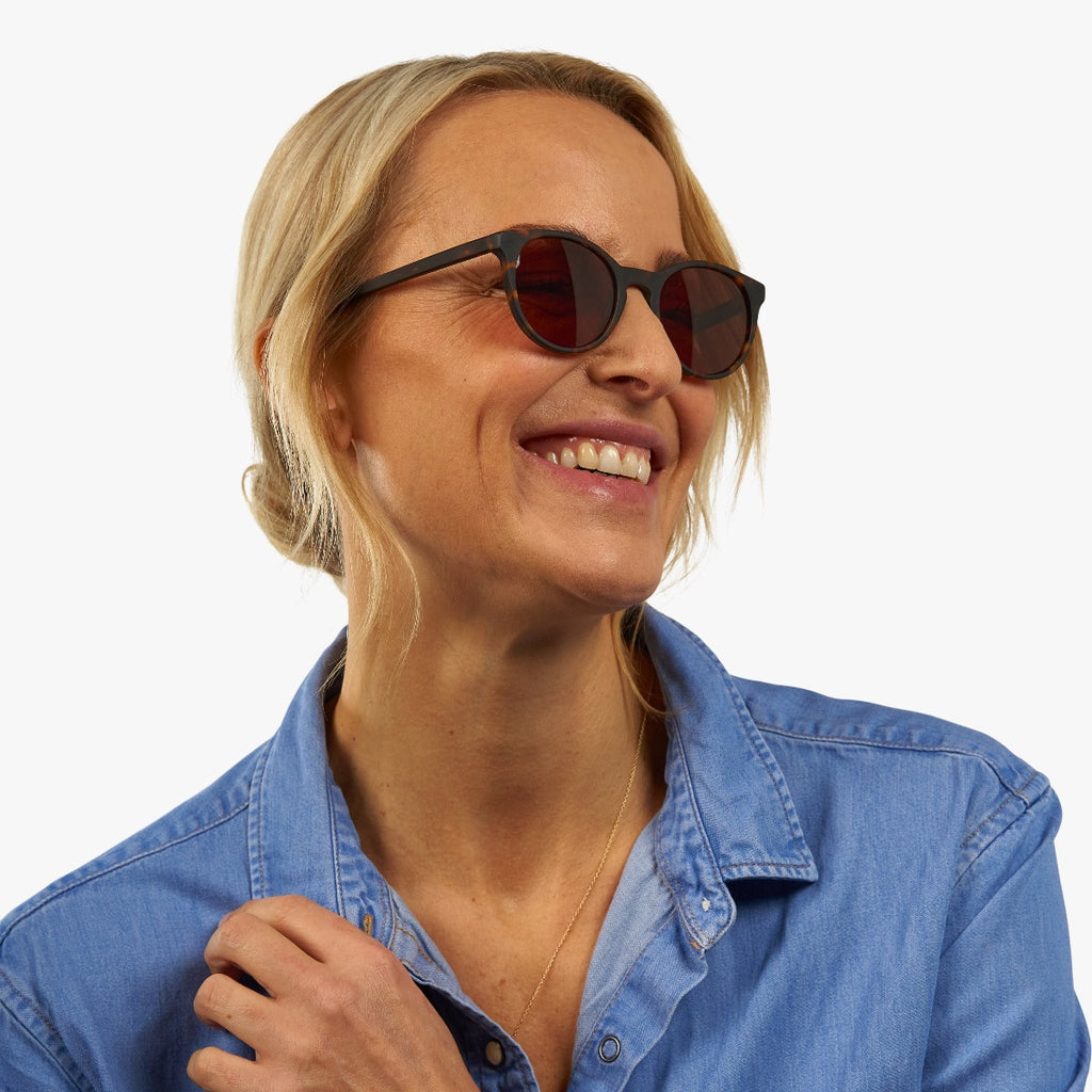 Women's Cole Dark Turtle Sunglasses - Luxreaders.com