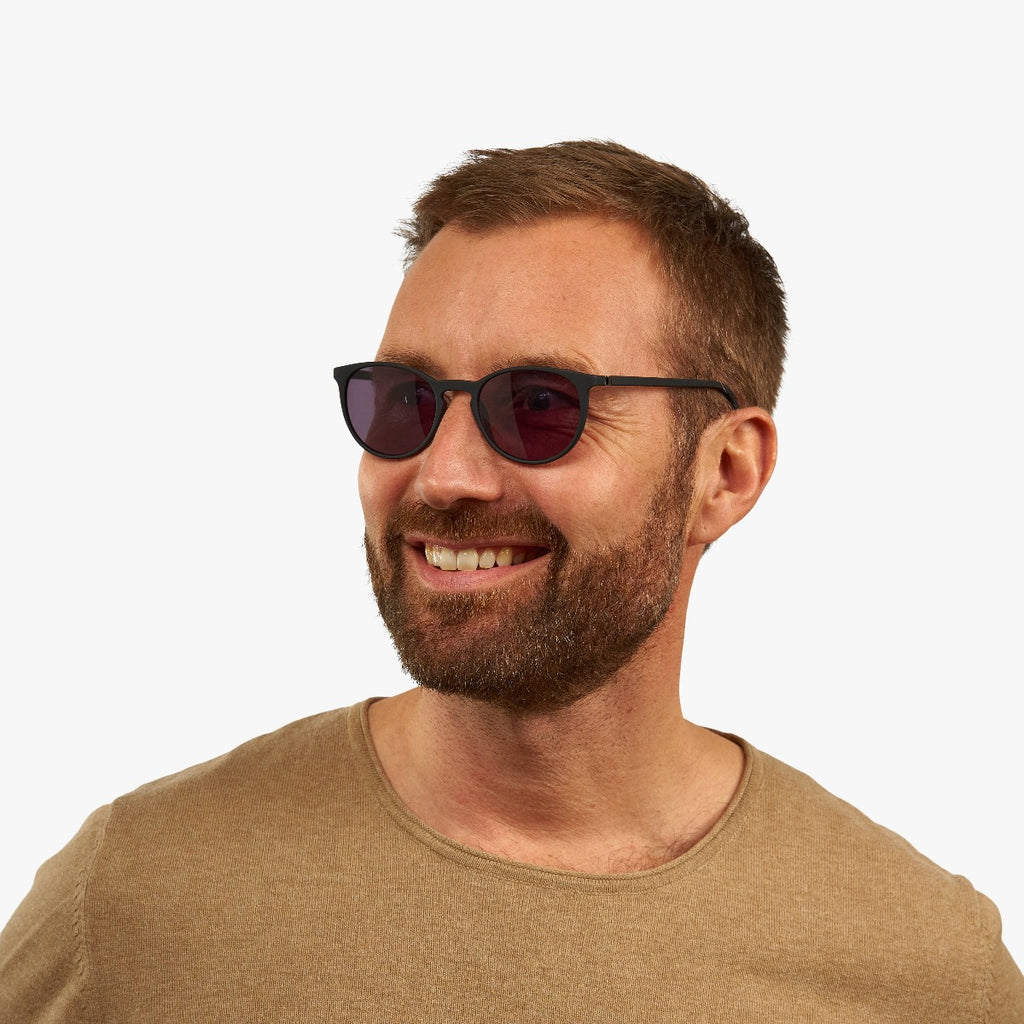 Men's Edwards Black Sunglasses - Luxreaders.com