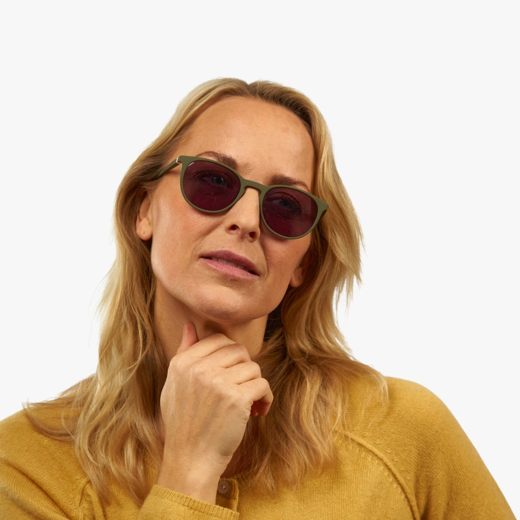 Women's Edwards Dark Army Sunglasses - Luxreaders.com