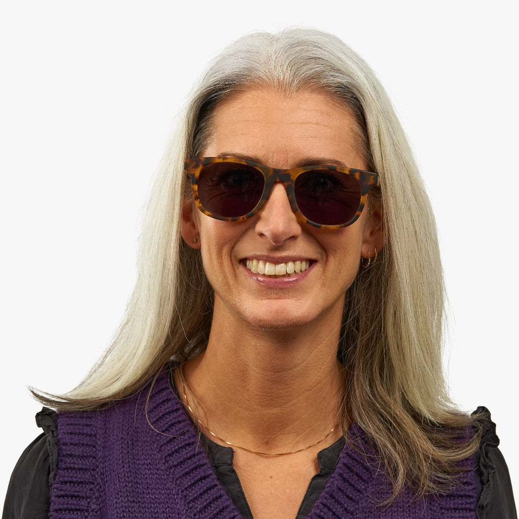 Women's Evans Dark Turtle Sunglasses - Luxreaders.com