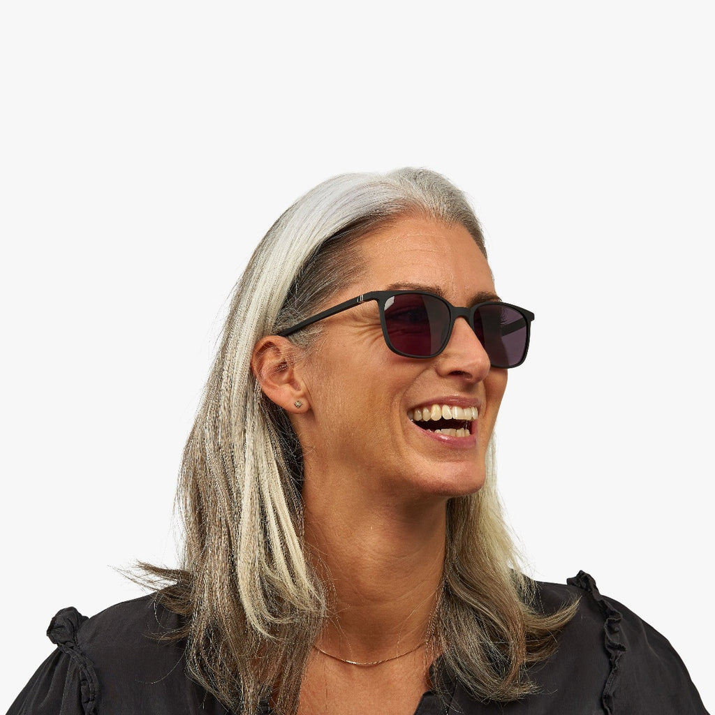 Women's Riley Black Sunglasses - Luxreaders.com