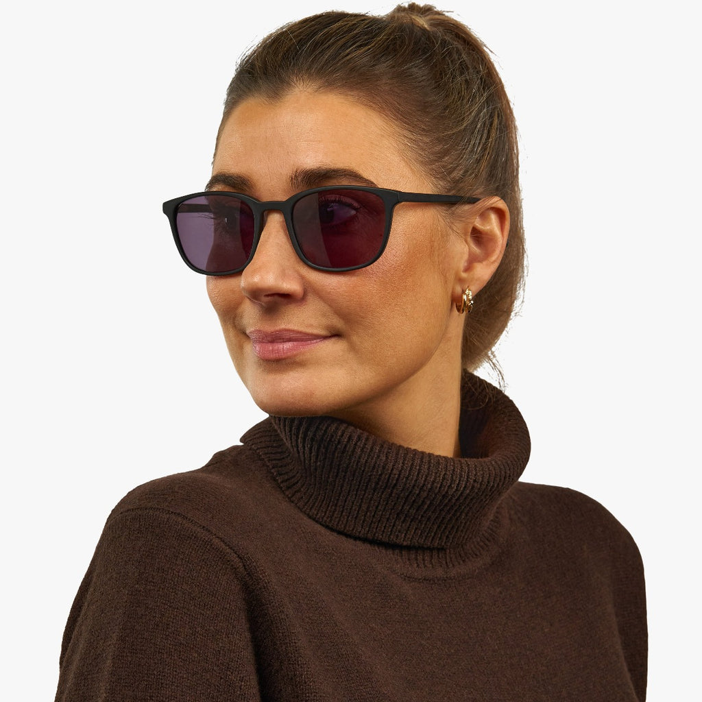 Women's Taylor Black Sunglasses - Luxreaders.com
