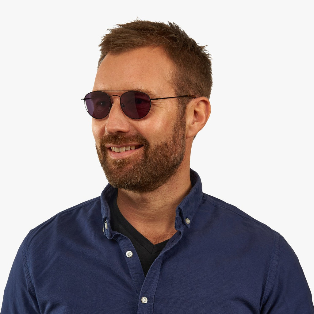 Men's Williams Black Sunglasses - Luxreaders.com