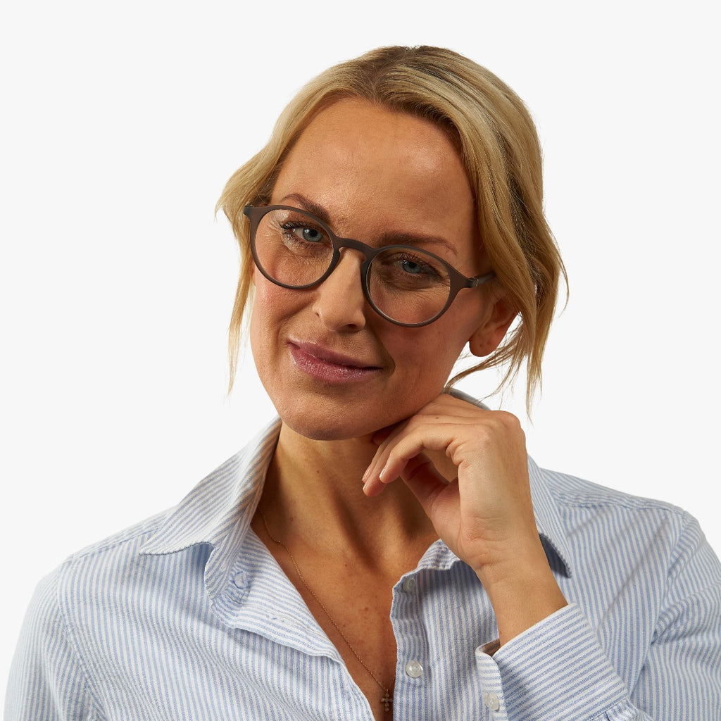 Wood Grey Reading glasses - Luxreaders.com