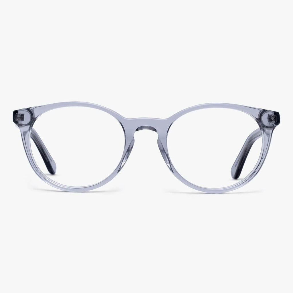 Buy Men's Cole Crystal Grey Blue light glasses - Luxreaders.com
