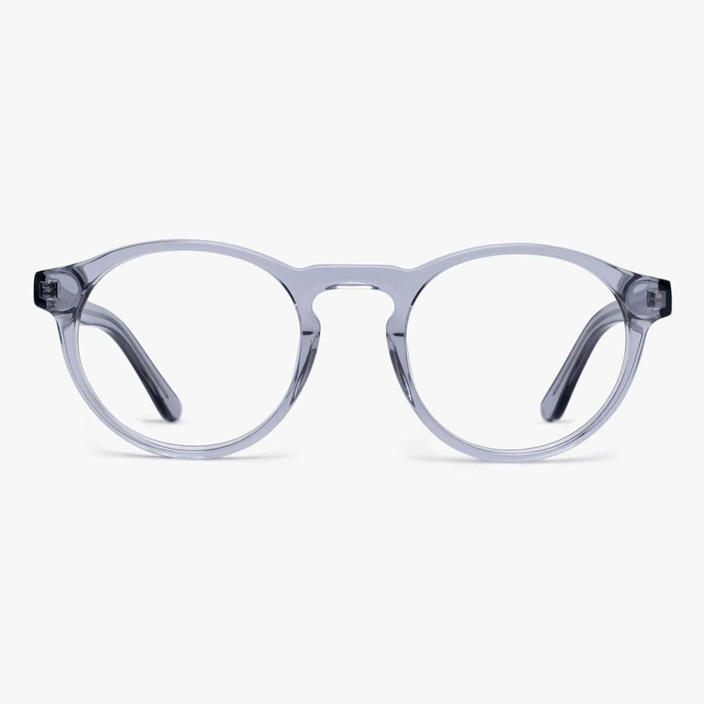 Buy Women's Morgan Crystal Grey Blue light glasses - Luxreaders.com