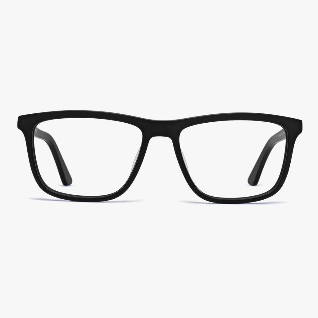 Buy Men's Adams Black Blue light glasses - Luxreaders.com