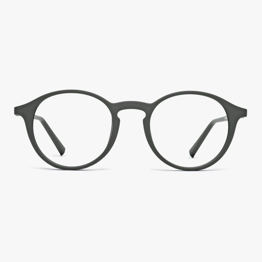 Buy Wood Dark Army Blue light glasses - Luxreaders.com