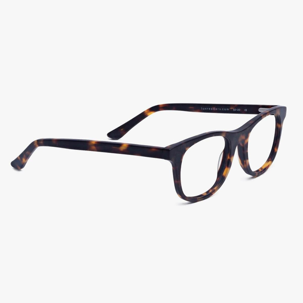 Men's Evans Dark Turtle Blue light glasses - Luxreaders.com