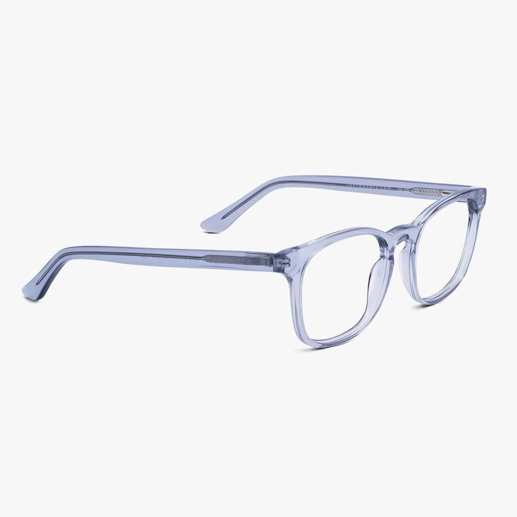 Men's Baker Crystal Grey Blue light glasses - Luxreaders.com