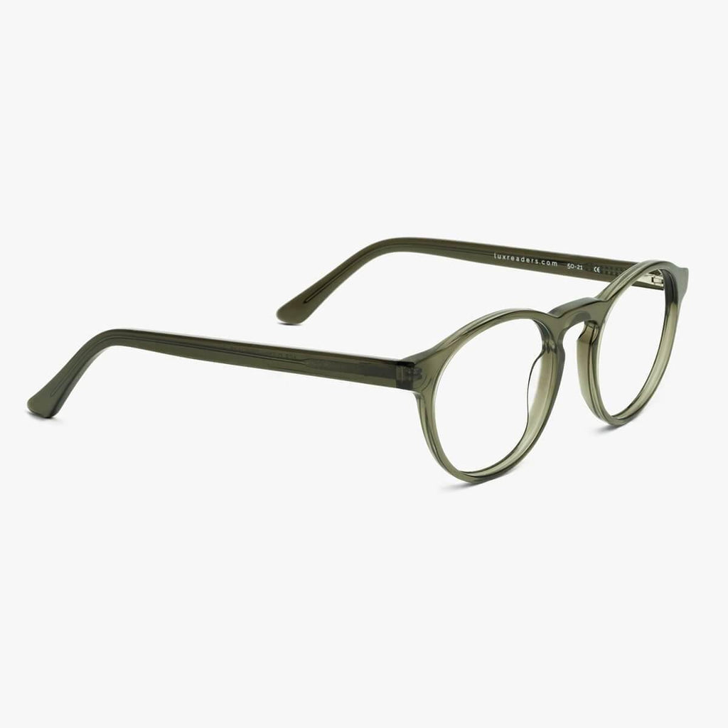 Women's Morgan Shiny Olive Reading glasses - Luxreaders.com