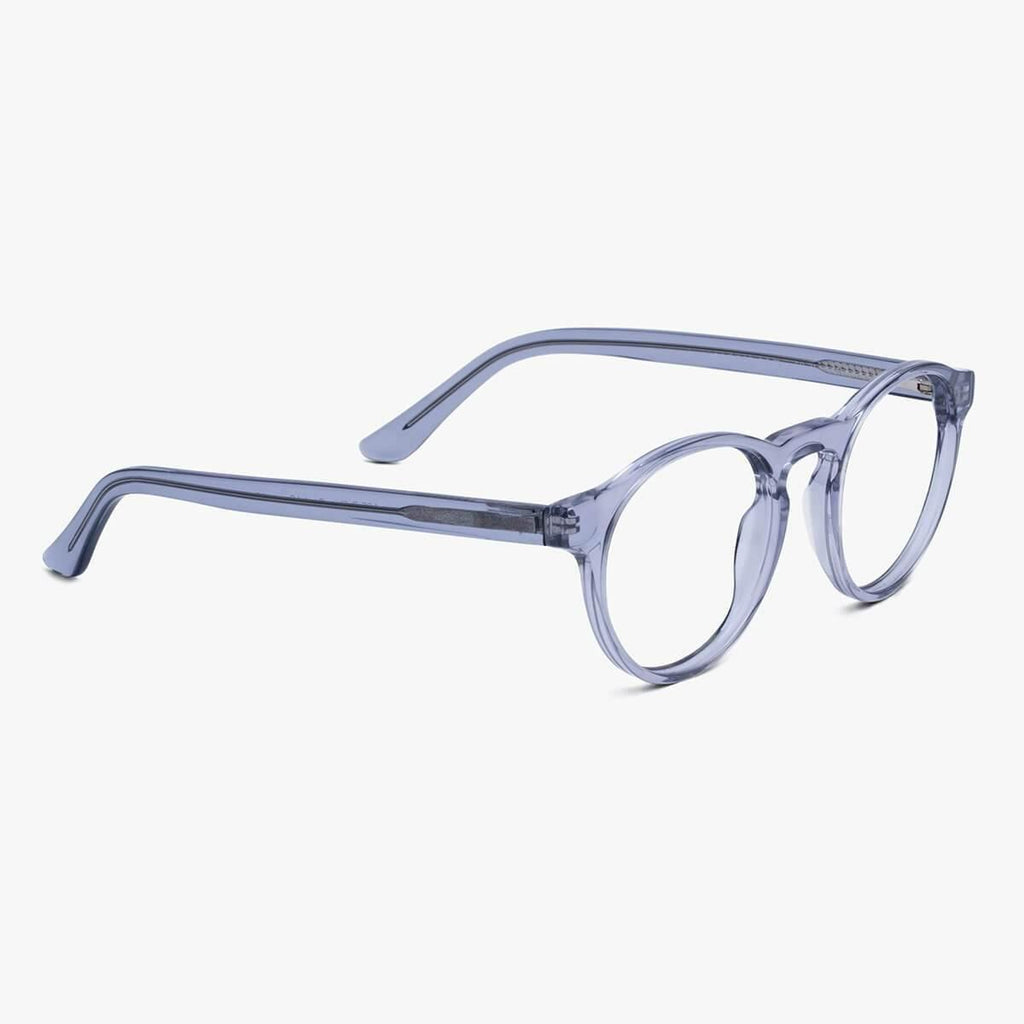 Men's Morgan Crystal Grey Reading glasses - Luxreaders.com