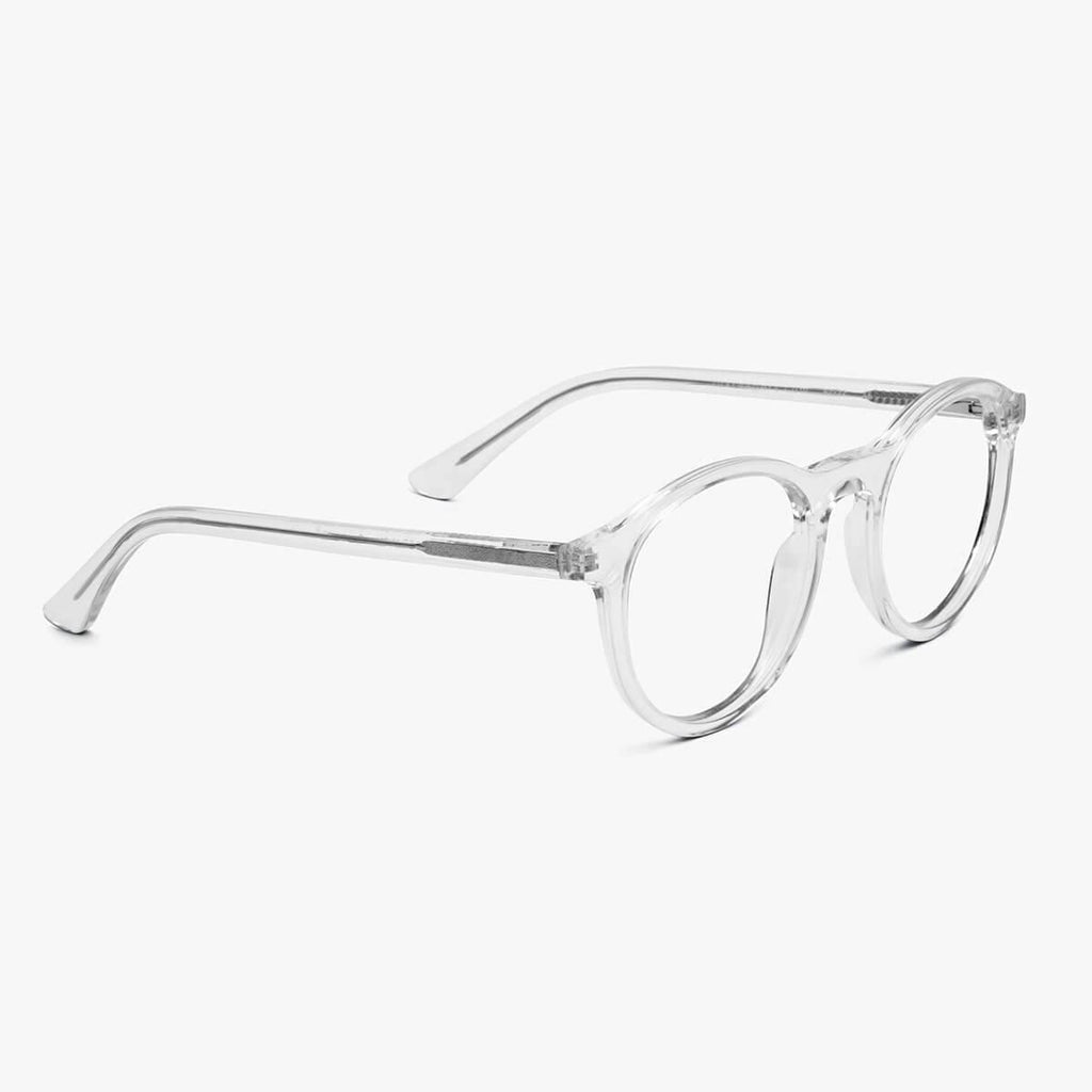 Women's Walker Crystal White Reading glasses - Luxreaders.com