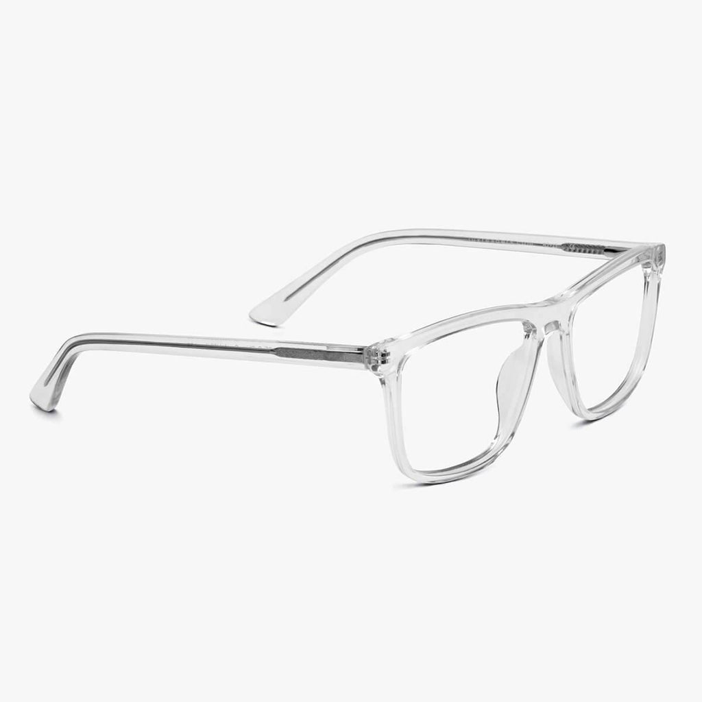 Adams Crystal White Blue light glasses - Luxreaders.com