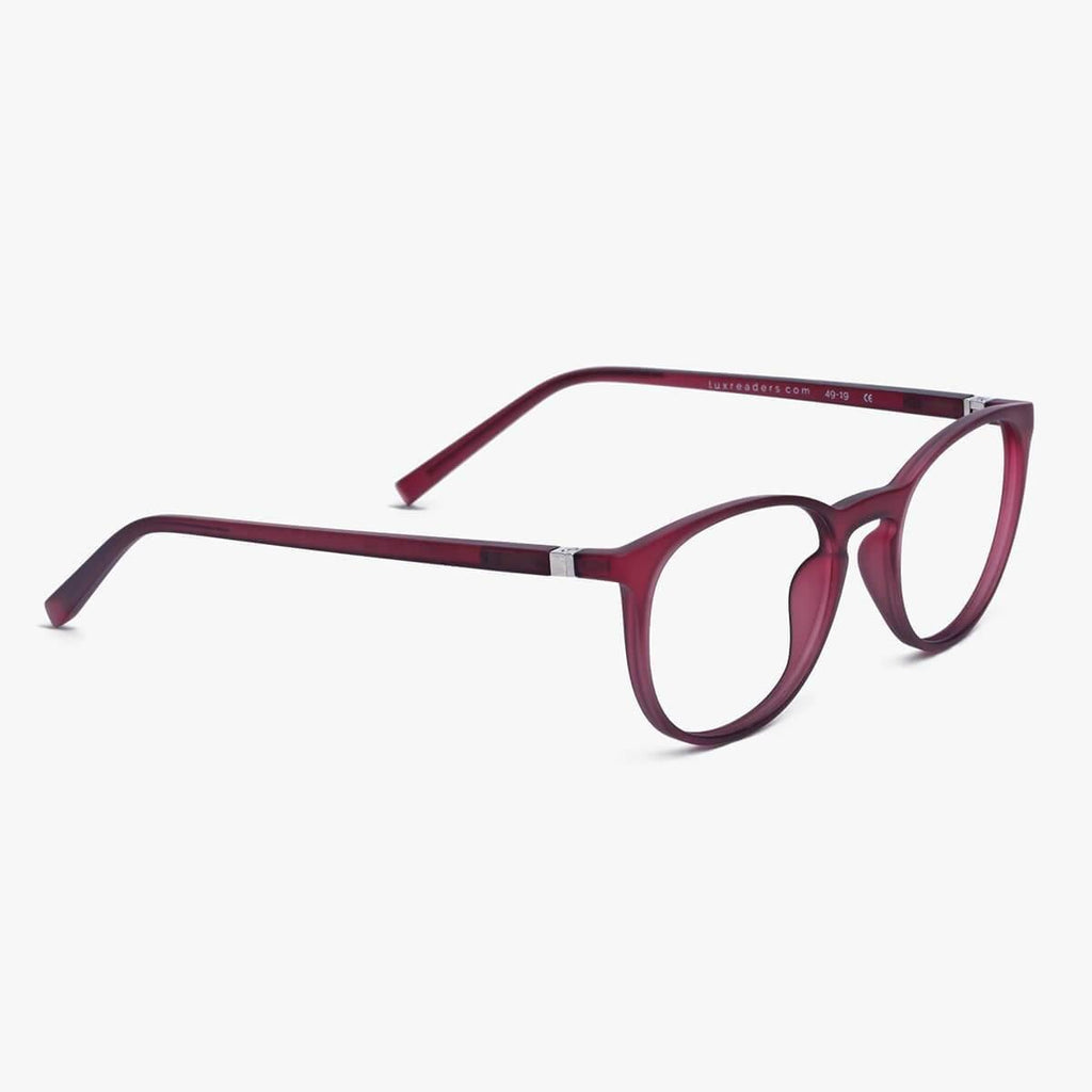 Women's Edwards Red Reading glasses - Luxreaders.com
