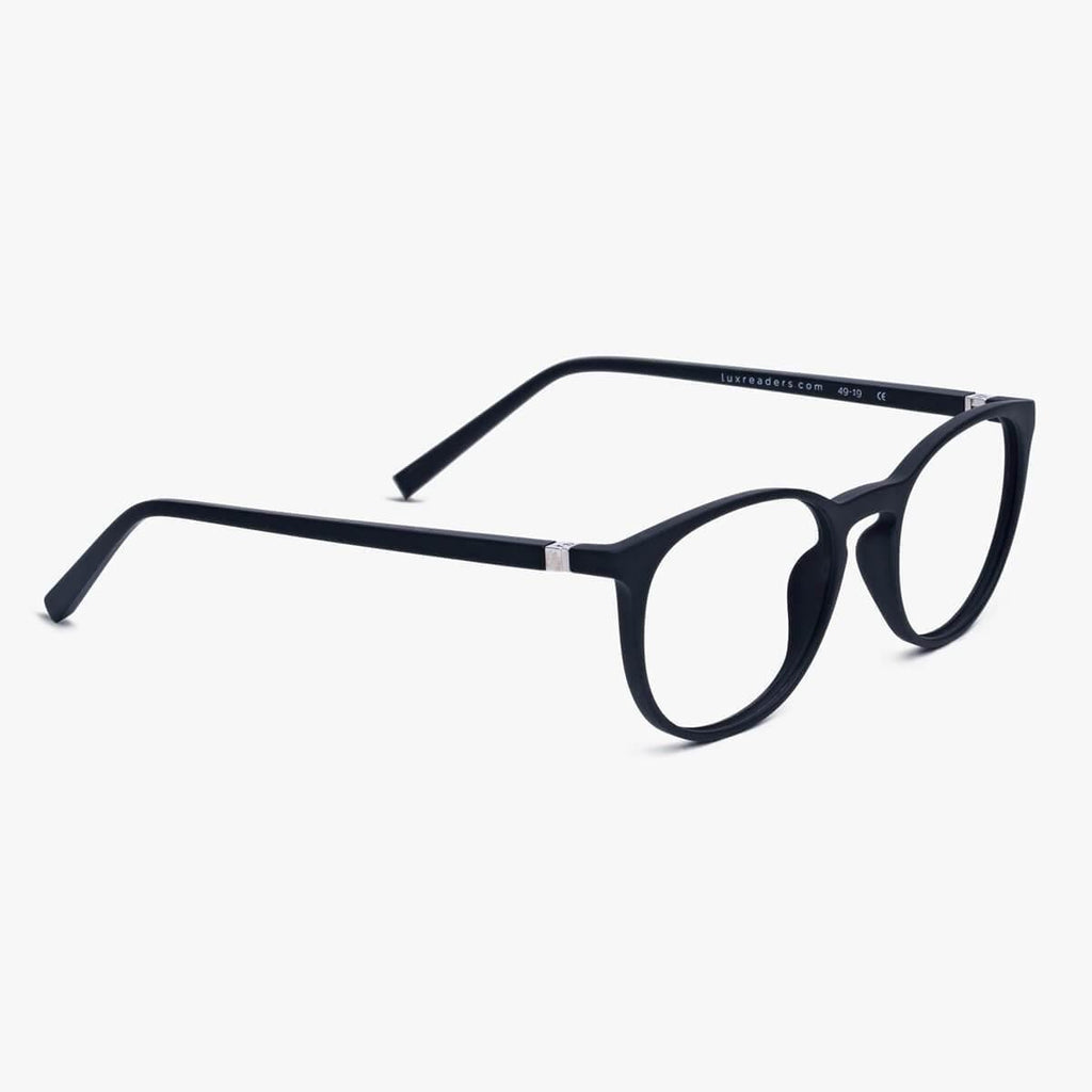 Women's Edwards Black Reading glasses - Luxreaders.com