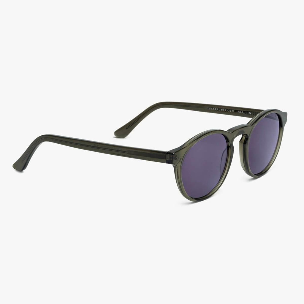 Morgan Shiny Olive Sunglasses - Luxreaders.com