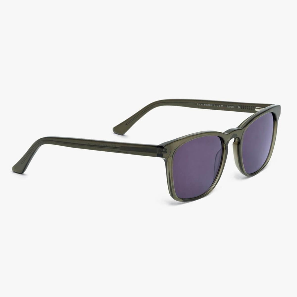 Men's Baker Shiny Olive Sunglasses - Luxreaders.com