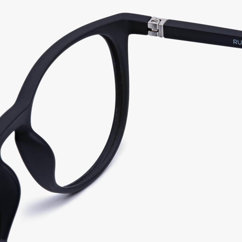 Men's Edwards Black Reading glasses - Luxreaders.com