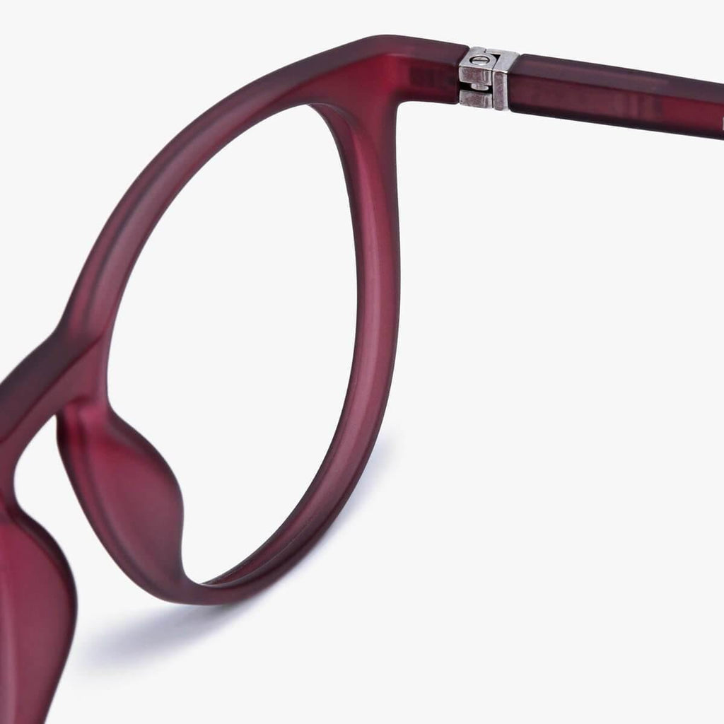 Women's Edwards Red Reading glasses - Luxreaders.com