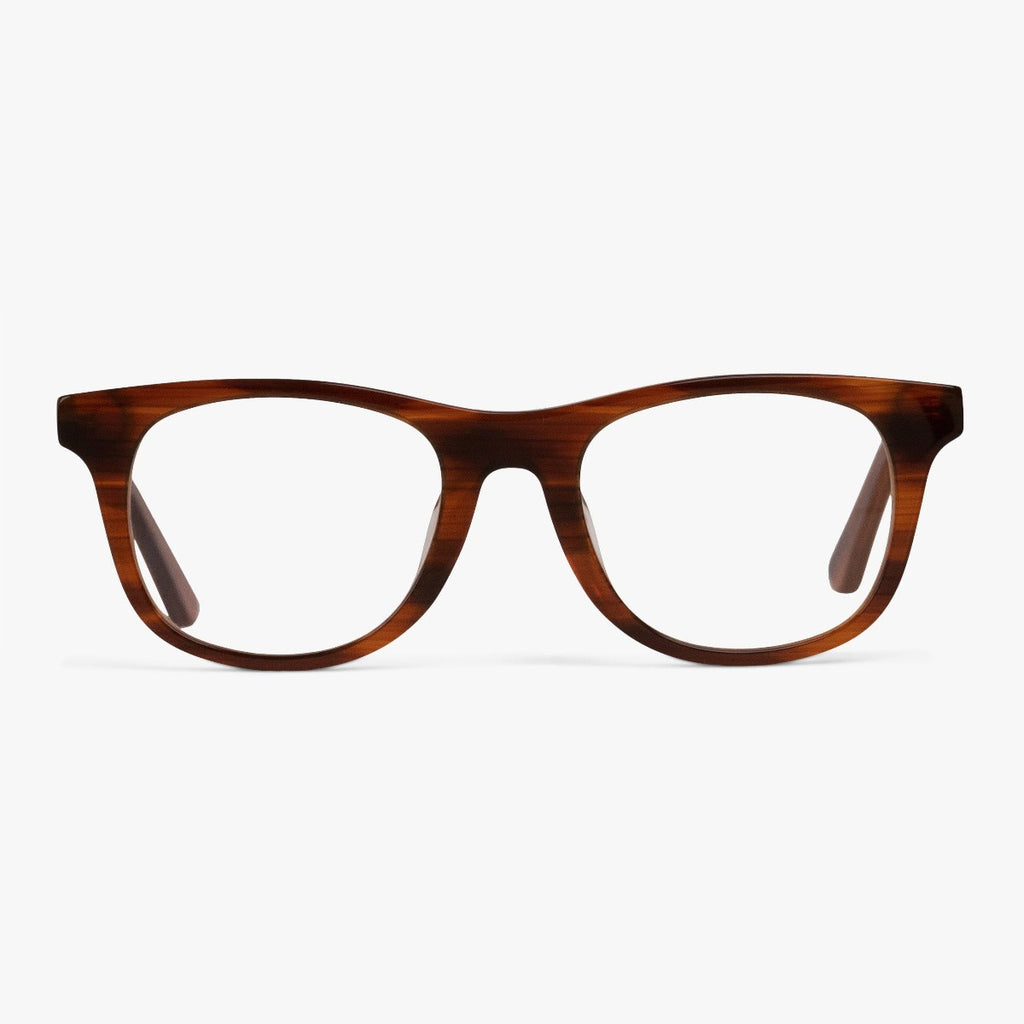 Buy Women's Evans Shiny Walnut Reading glasses - Luxreaders.com