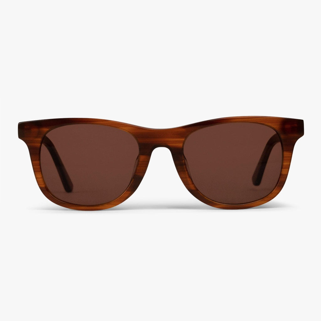 Buy Women's Evans Shiny Walnut Sunglasses - Luxreaders.com
